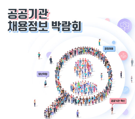 공공기관 온라인 채용정보박람회 화면